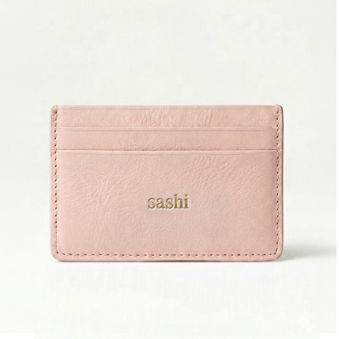 Sakura Leather Card Holder