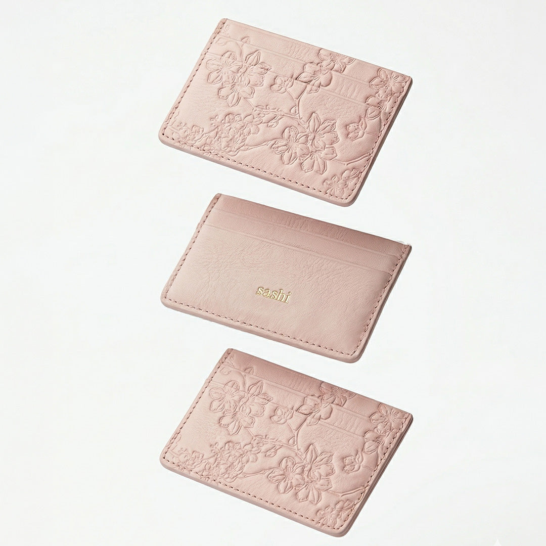 Sakura Leather Card Holder