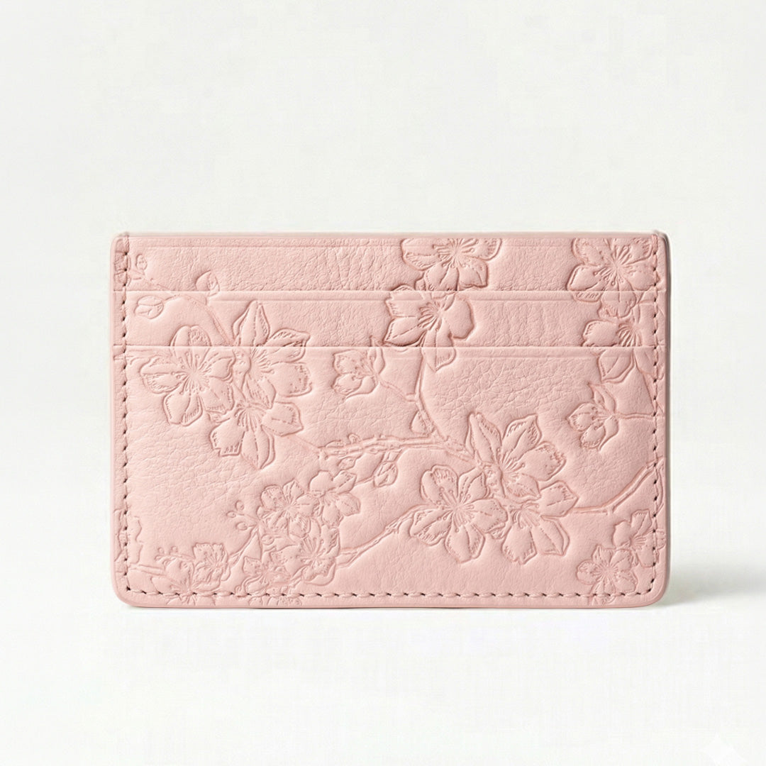 Sakura Leather Card Holder