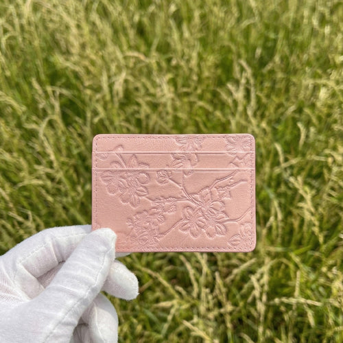 Sakura Leather Card Holder